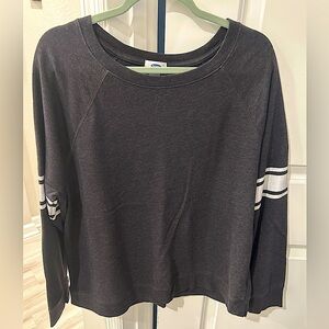 Old Navy Crewneck w/White Stripes. 26” P2P, 27” length. Some spots on the front.